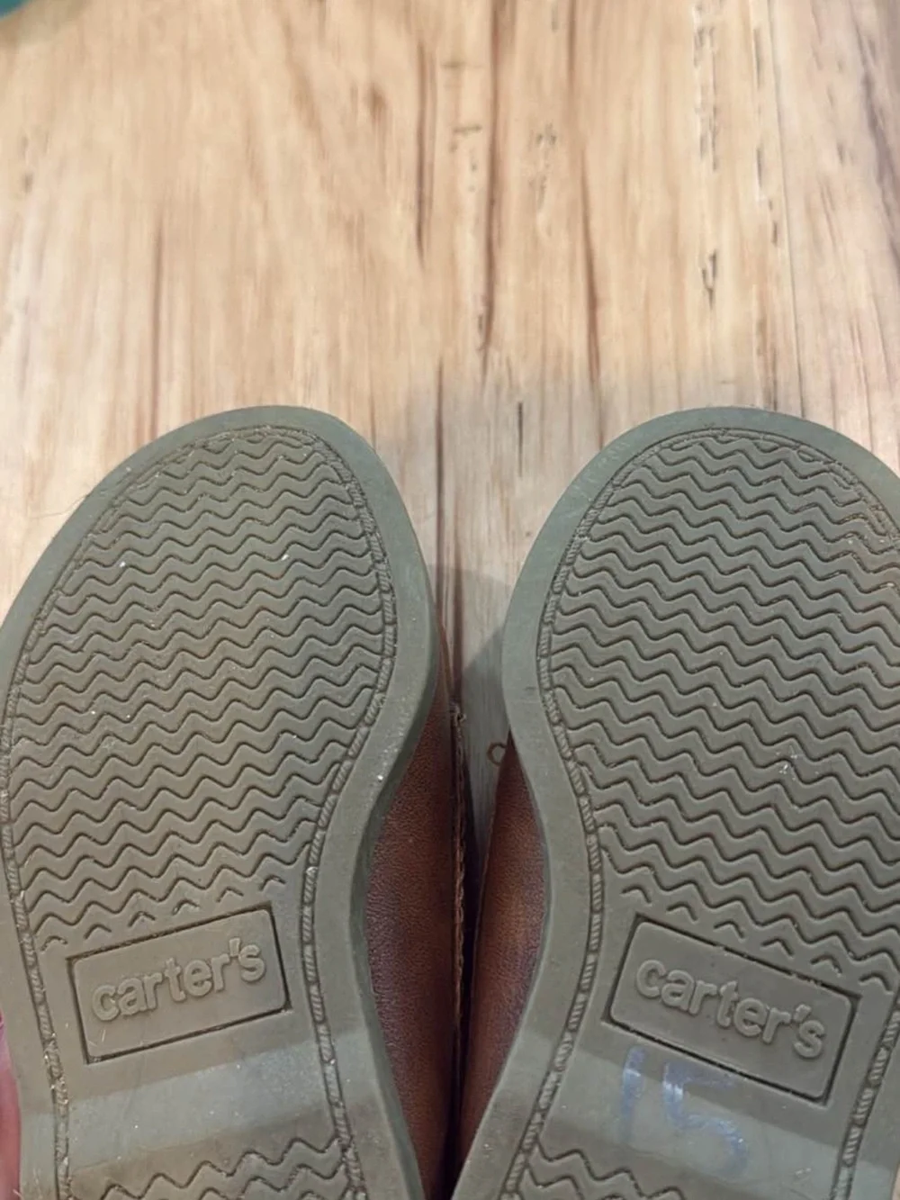 Carter's Brown Moccasin-Style Kids Boat Shoes